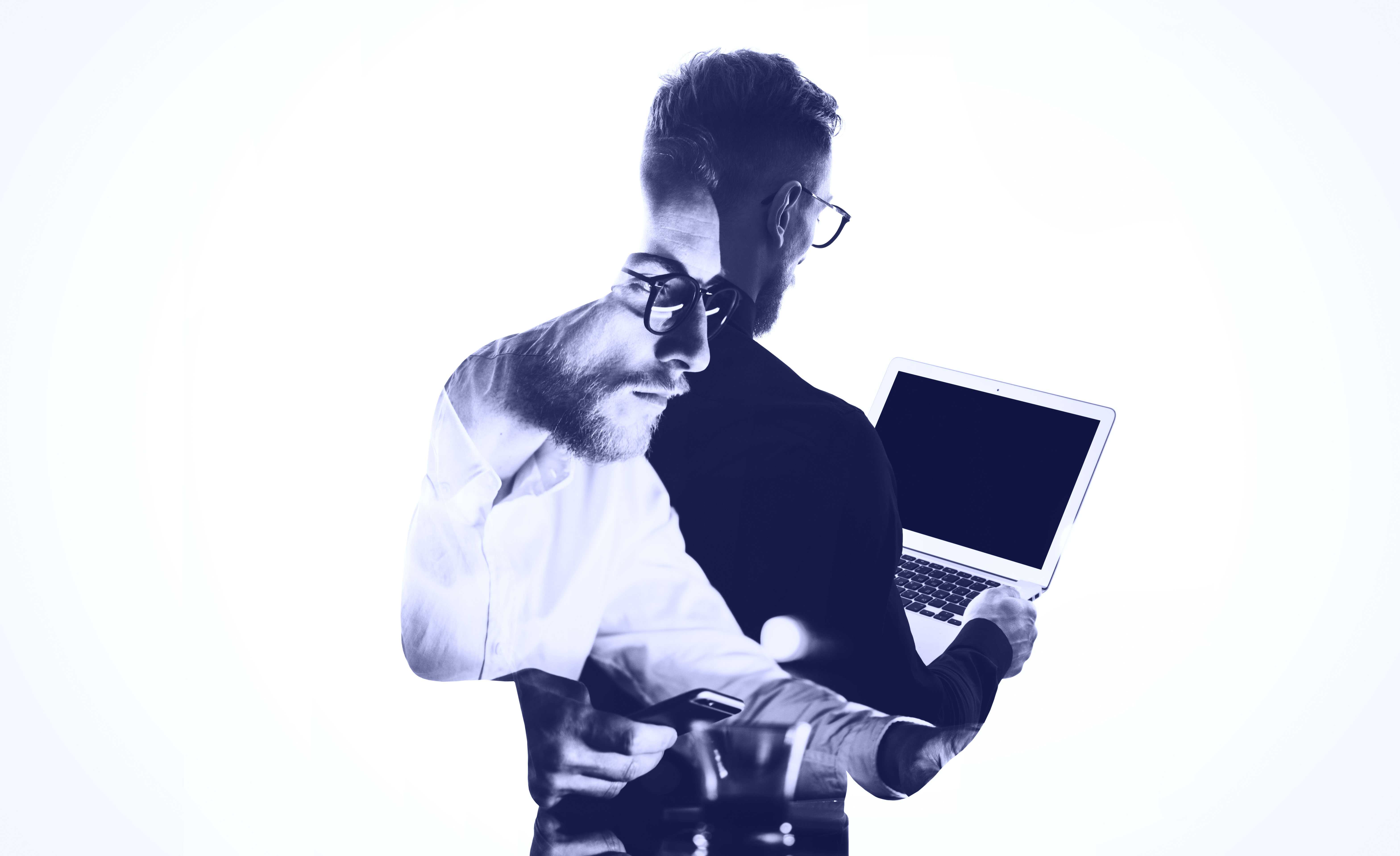 Person with laptop